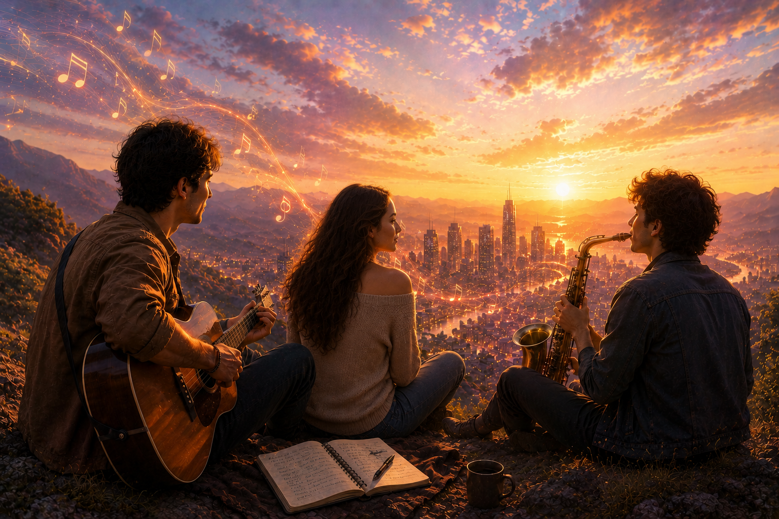 Dos artistas iniciando un nuevo viaje creativo.